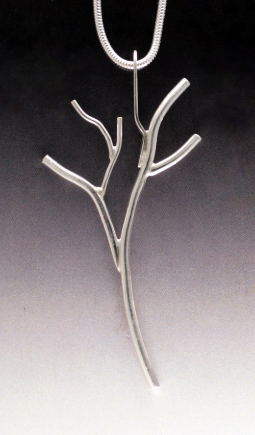 MB-P370 Pendant, Sterling Silver  Spirit Tree  $210 at Hunter Wolff Gallery
